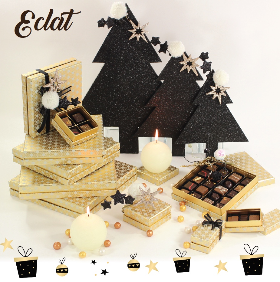 Collection Eclat - Boites de chocolats pour cadeaux d'affaire entreprise - Cadeau et Chocolat.com