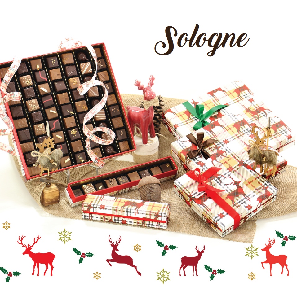 Collection Sologne - Boites de chocolats pour cadeaux d'affaire entreprise - Cadeau et Chocolat.com